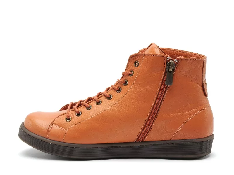 Andrea Conti 0344900 Orange Basket Montante Femme