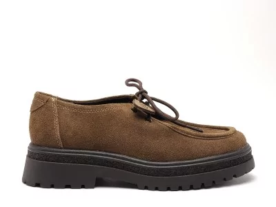 23627 47 Marron Derbies Femme