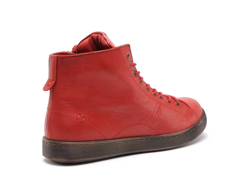 Andrea Conti 0344900 Rouge Basket Montante Femme