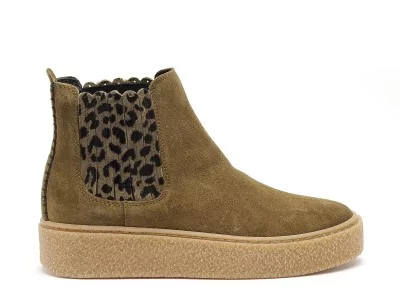 DSAX V3 Kaki Boots et Bottines Plates Femme