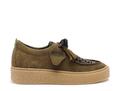 DIEPE V3 Kaki Baskets Basses Femme