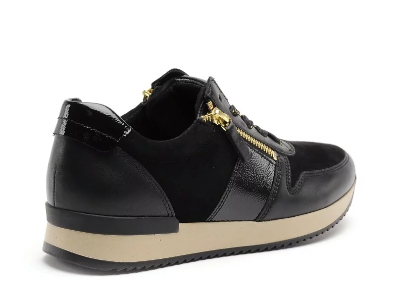 Gabor 601901 Noir Baskets Basses Femme