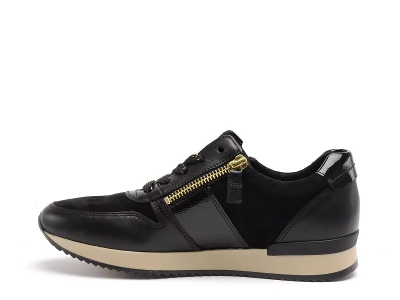 Gabor 601901 Noir Baskets Basses Femme