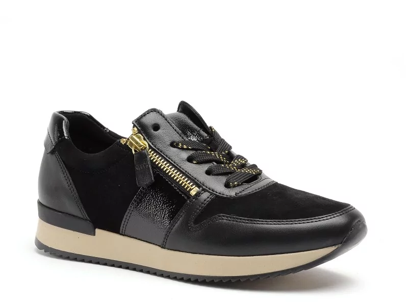 Gabor 601901 Noir Baskets Basses Femme