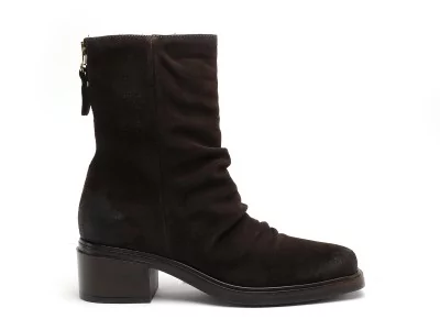 N28205 Marron Boots et Bottines à Talons Femme