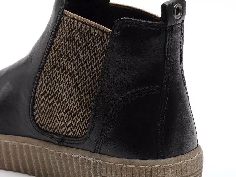 Gabor 801302 Noir Boots et Bottines Plates Femme