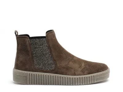 801302 Gris Boots et Bottines Plates Femme