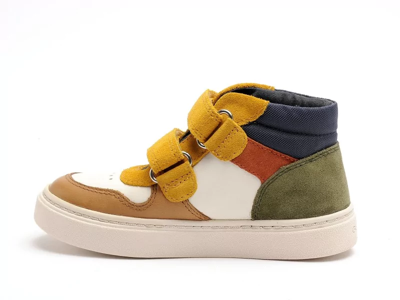 Geox B NASHIK BOY A B465NA Multicolore Baskets Montantes Garçon