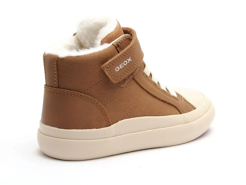 Geox B GISLI BOY E B461NE Marron Baskets Montantes Garçon
