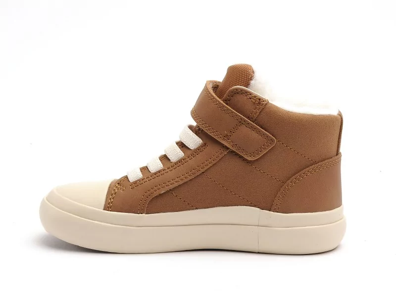 Geox B GISLI BOY E B461NE Marron Baskets Montantes Garçon