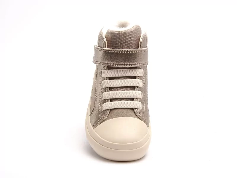 Geox B GISLI GIRL E B461ME Beige Baskets Montantes Fille