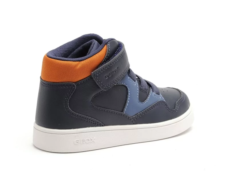 Geox B ECLYPER BOY B B665LB Bleu Baskets Montantes Garçon