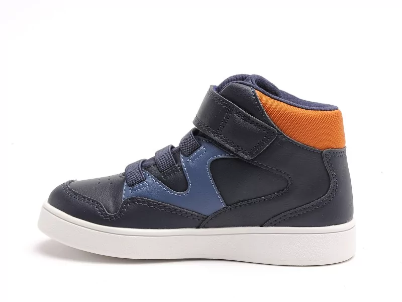 Geox B ECLYPER BOY B B665LB Bleu Baskets Montantes Garçon