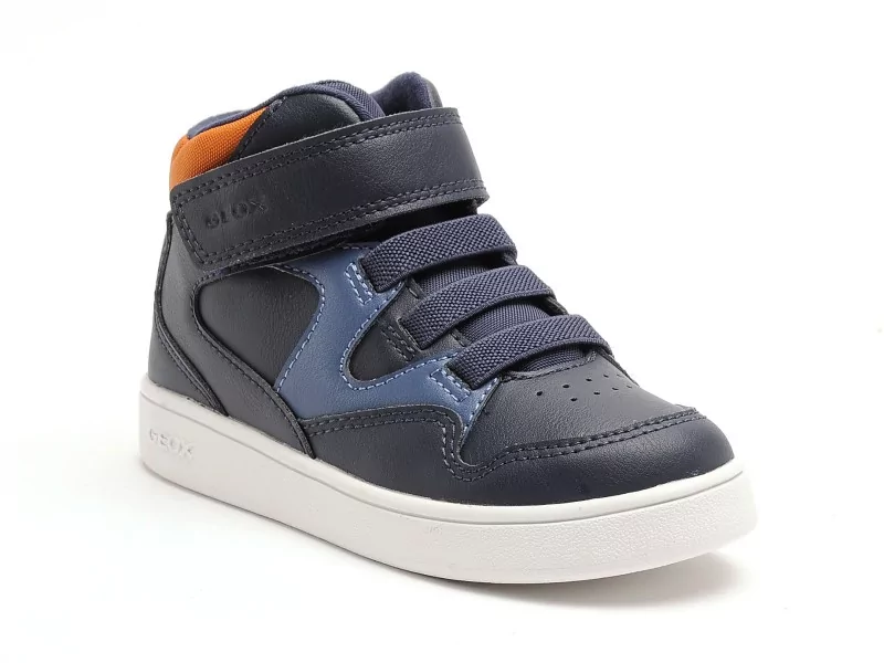 Geox B ECLYPER BOY B B665LB Bleu Baskets Montantes Garçon