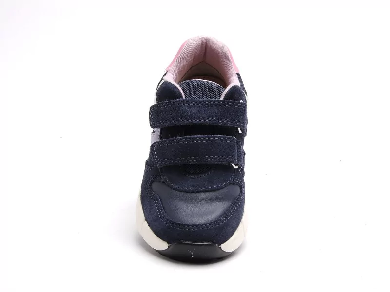 Geox B FLEXYPER MINI GIRL B656NA Bleu Baskets Basses Fille