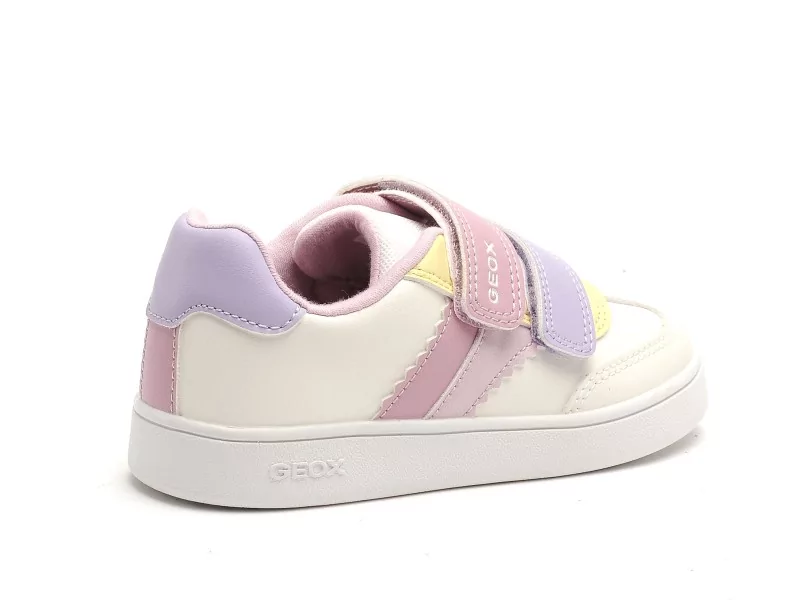 Geox B ECLYPER GIRL A B665MA Blanc Baskets Basses Fille