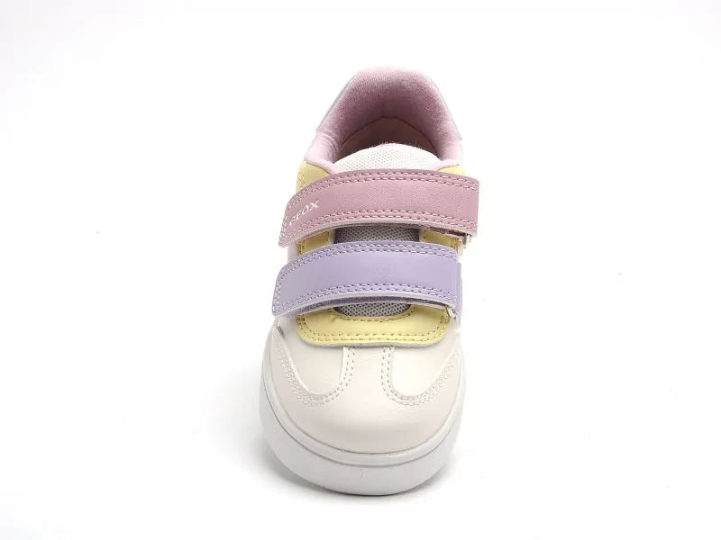 Geox B ECLYPER GIRL A B665MA Blanc Baskets Basses Fille