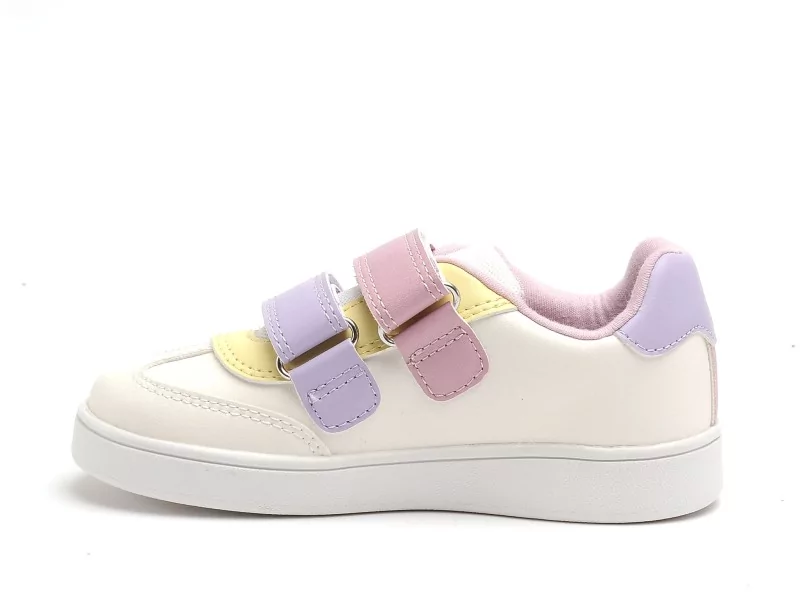 Geox B ECLYPER GIRL A B665MA Blanc Baskets Basses Fille