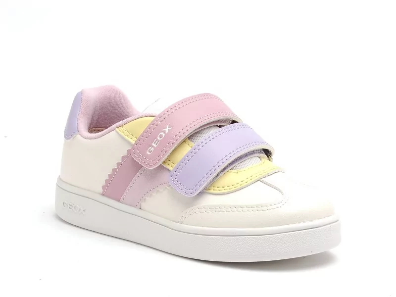 Geox B ECLYPER GIRL A B665MA Blanc Baskets Basses Fille