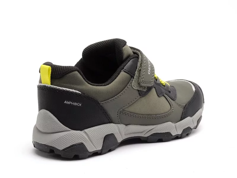 Geox J MAGNETAR BOY B ABX J463ZB Kaki Baskets Basses Garçon