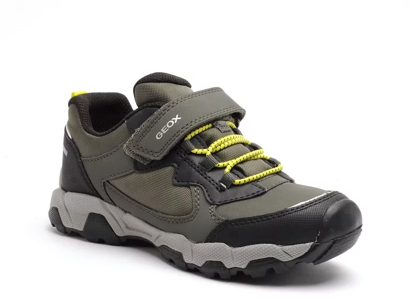 Geox J MAGNETAR BOY B ABX J463ZB Kaki Baskets Basses Garçon