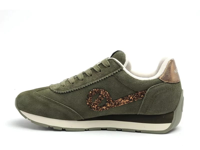 No Name CITY RU JOGGER Kaki Baskets Basses Femme