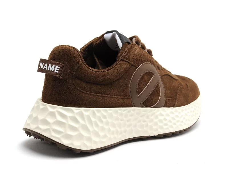 No Name CARTER JOGGER SUEDE Marron Baskets Basses Femme