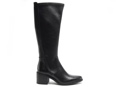 ELETRA 04 Noir Bottes à Talons Femme