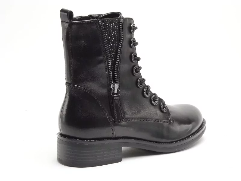 Regarde Le Ciel ROXANA 49 Noir Boots et Bottines Plates Femme