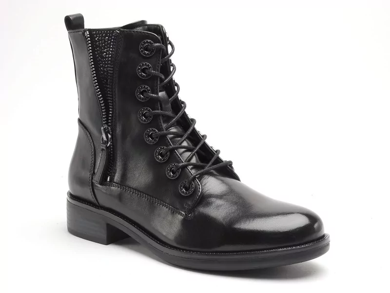 Regarde Le Ciel ROXANA 49 Noir Boots et Bottines Plates Femme