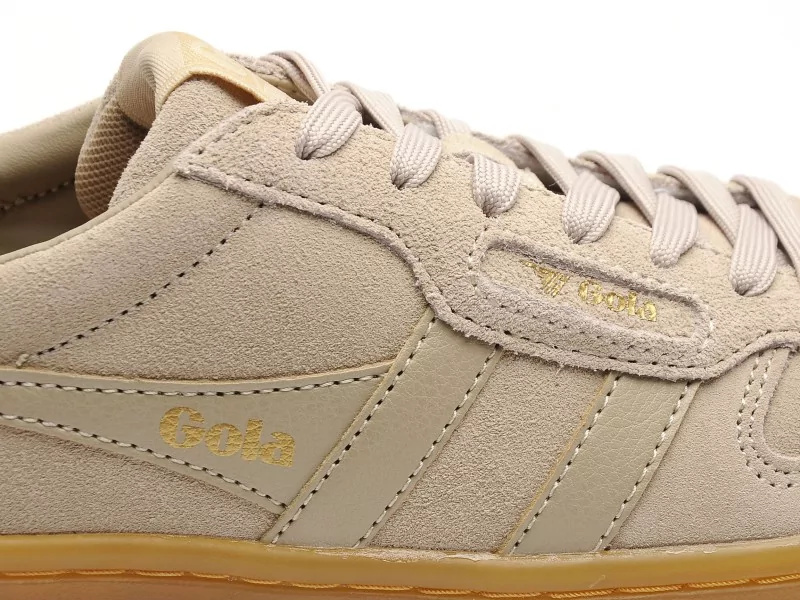 Gola HAWK SUEDE 86 CLB571 Beige Baskets Basses Femme