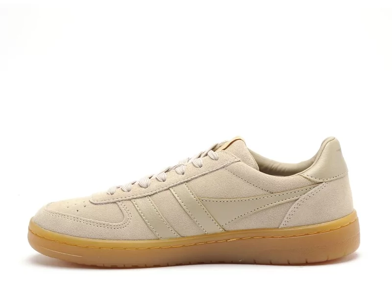 Gola HAWK SUEDE 86 CLB571 Beige Baskets Basses Femme