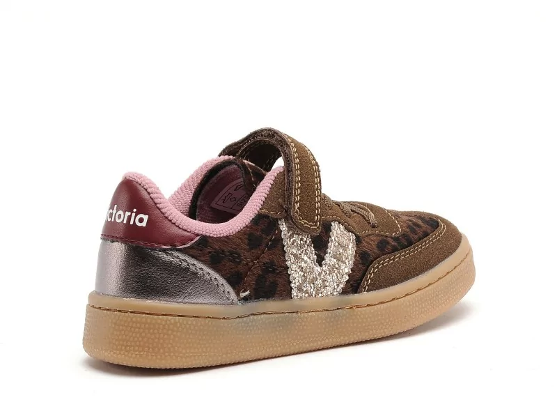 Victoria 1256111 OSLO TIRA et ELASTICO ANIM Marron Baskets Basses Fille