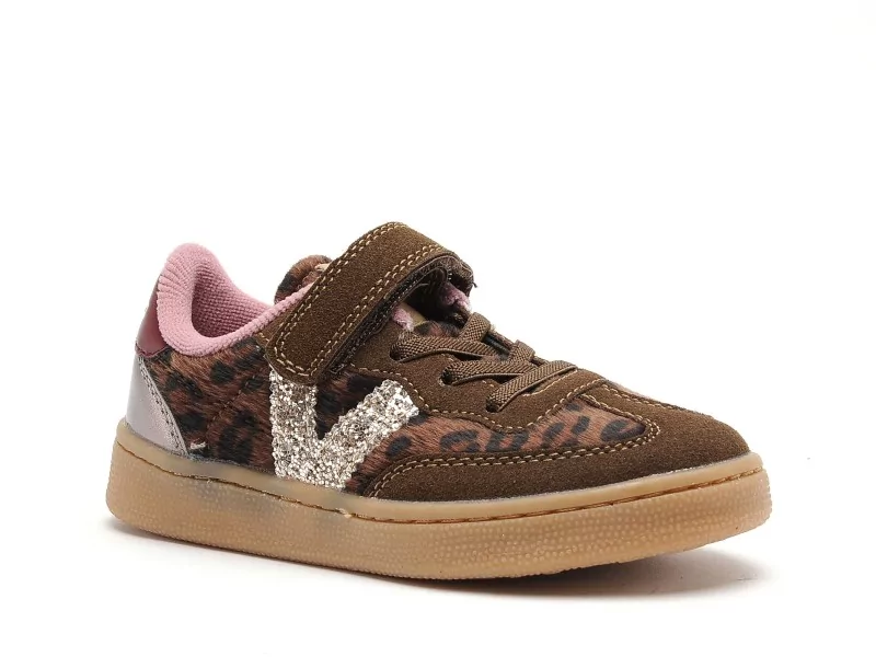Victoria 1256111 OSLO TIRA et ELASTICO ANIM Marron Baskets Basses Fille