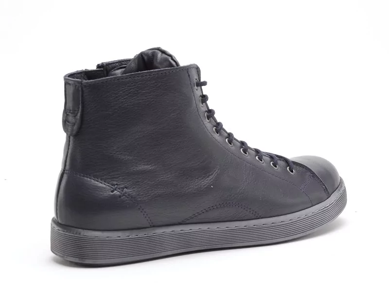 Andrea Conti 0344900 Bleu Basket Montante Femme