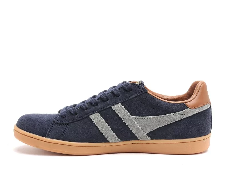 Gola EQUIPE II SUEDE CMB387 Bleu Baskets Basses Homme