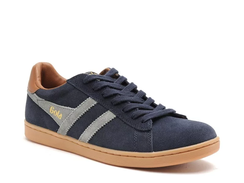 Gola EQUIPE II SUEDE CMB387 Bleu Baskets Basses Homme
