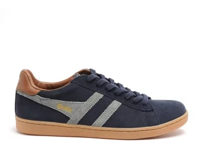 EQUIPE II SUEDE CMB387 Bleu Baskets Basses Homme