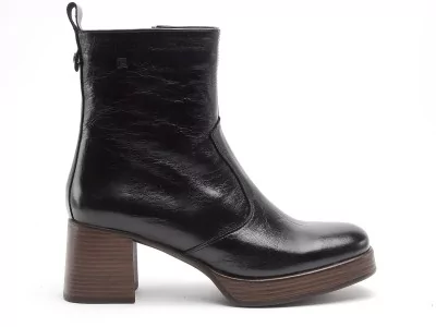 D9157 AL Noir Boots et Bottines à Talons Femme