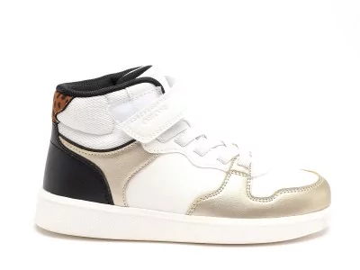 J NEW EMBERLIX GIRL J66DKC Blanc Baskets Montantes Fille