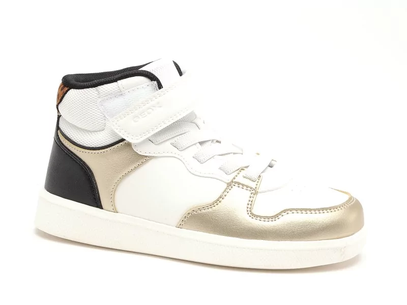Geox J NEW EMBERLIX GIRL J66DKC Blanc Baskets Montantes Fille