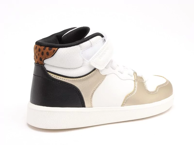 Geox J NEW EMBERLIX GIRL J66DKC Blanc Baskets Montantes Fille