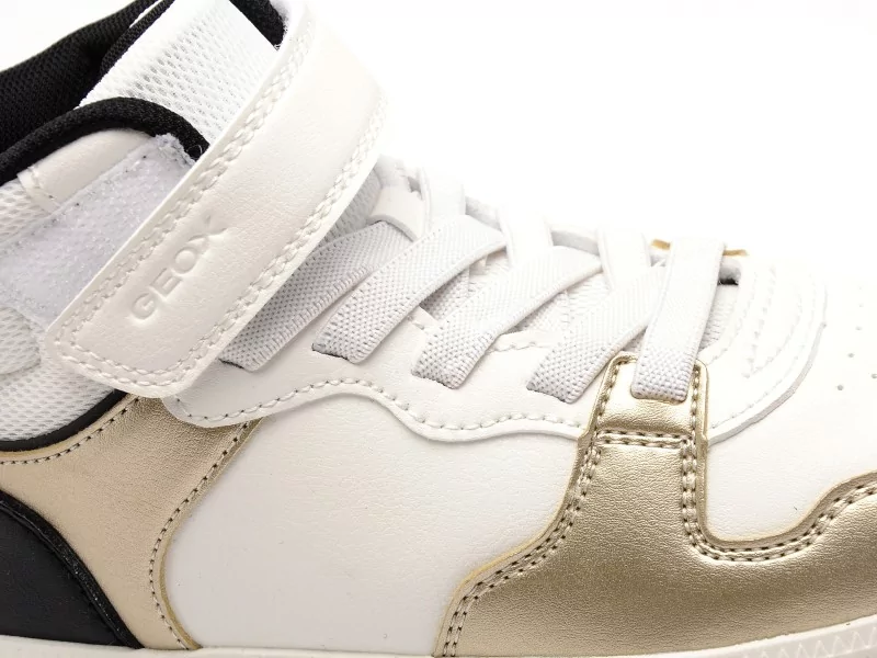 Geox J NEW EMBERLIX GIRL J66DKC Blanc Baskets Montantes Fille