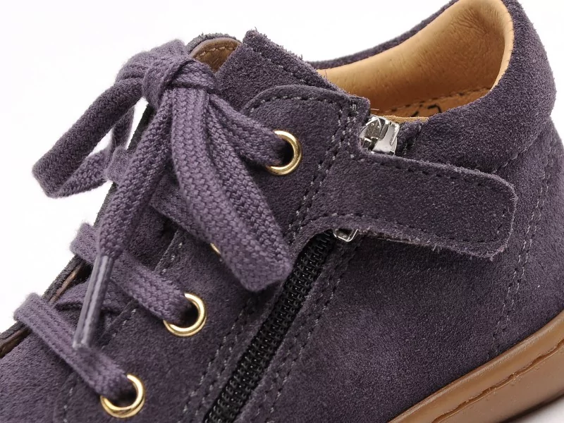 Shoo Pom TOM ZIP LACE Violet Chaussures Premiers Pas