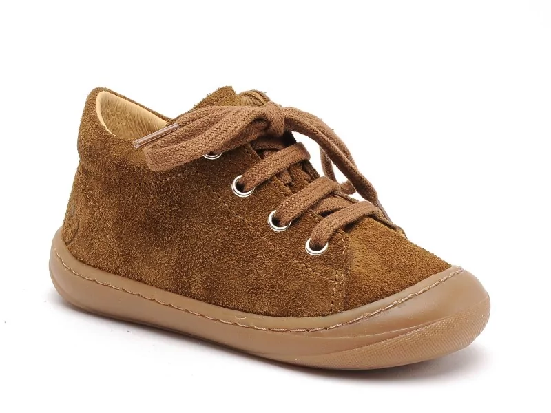 Shoo Pom TOM ZIP LACE Marron Chaussures Premiers Pas