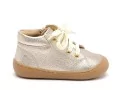 Shoo Pom PLUM LACE LAMINATO GRAINE Or Chaussures Premiers Pas