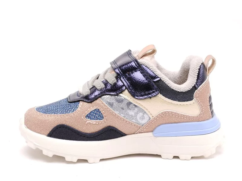 Shoo Pom JOGGY SCRATCH Bleu Baskets Basses Fille