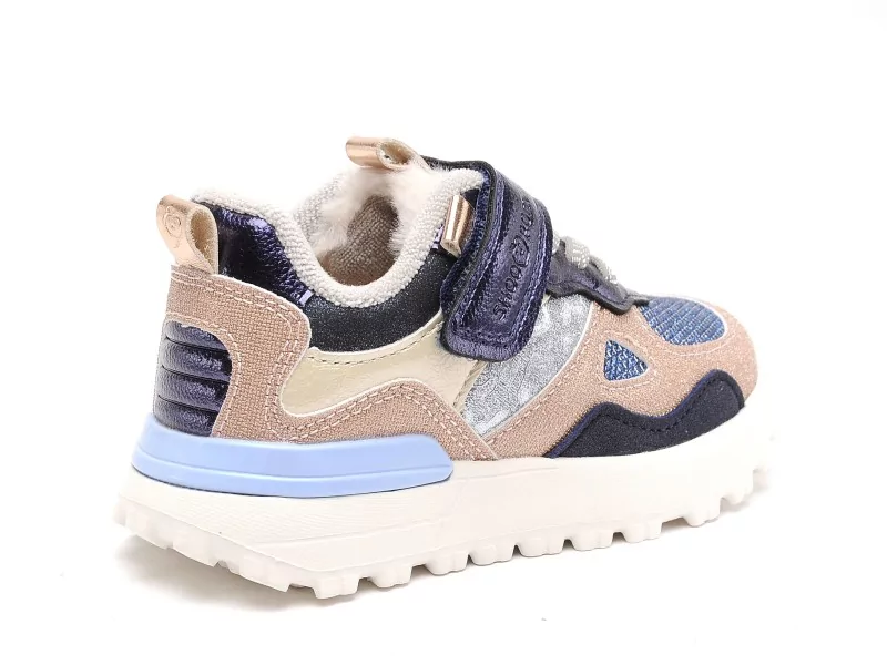 Shoo Pom JOGGY SCRATCH Bleu Baskets Basses Fille