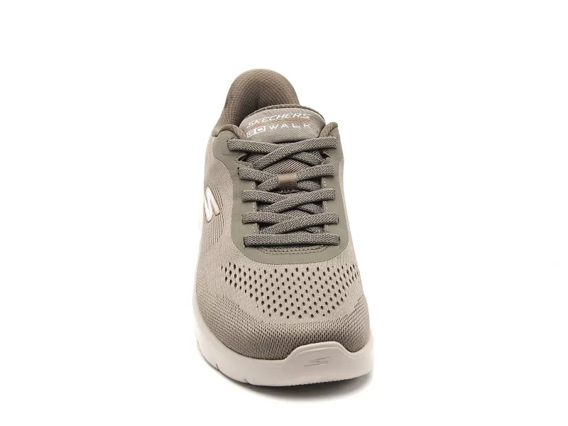 Skechers 216924 GOWALK Kaki Baskets Basses Homme