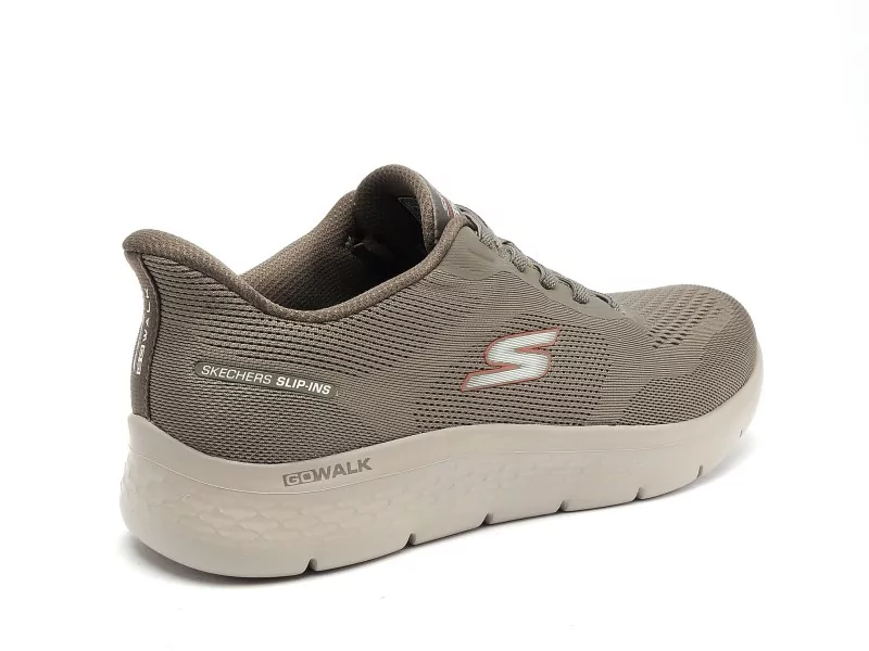 Skechers 216924 GOWALK Kaki Baskets Basses Homme